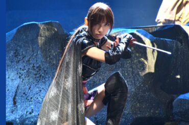 篠田麻里子、AKB48卒業後初舞台でくノ一姿を公開　中村勘三郎が壮絶な殺陣　舞台『真田十勇士』公開舞台げいこ