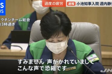 小池知事入院 週内静養へ 過度の疲労【news23】