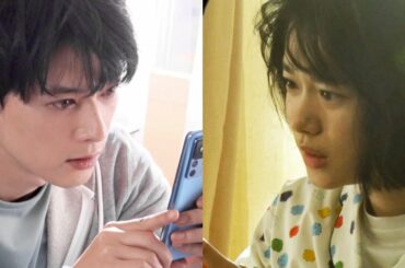 吉沢亮×杉咲花、寝起きのボサボサヘアーで大慌て！／ソフトバンクCM「神ジューデン登場」篇メイキング