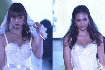 大川藍　香川沙耶が下着姿でBody Make Lingerie MARUKOステージに登場！