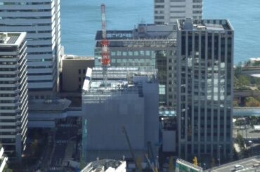 「ザ・竹芝再開発」（鈴江コーポレーション株式会社竹芝第三倉庫跡地）の建設状況（2020年11月28日）