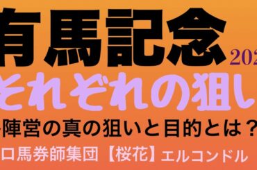 プロ馬券師集団桜花エルコンドル氏の有馬記念2022それぞれの狙い！！今回の有馬記念はただのグランプリレース以外にも重要な意味があるレースなのでは？！その真意を読み解く！！