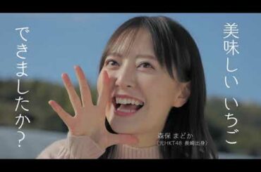 森保まどか  JA全農ながさき 長崎いちご「美味しいいちごが食べた〜い」篇 TVCM