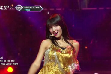 [KCON 2018 LA] TWICE JIHYO & MOMO & TZUYU (트와이스 지효 모모 쯔위) | End Of Time