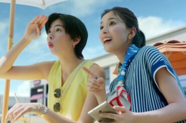 芳根京子＆佐久間由衣「楽しかったね～！」ウキウキで夏のショッピング！　三井アウトレットパークWEBCM