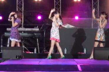 伊藤萌々香とMスリー ★ Poker Face と Your Love 07.26 沖縄とみぐすく祭り