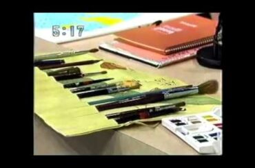 水彩画　阿部ひろみ　風景画と詩画