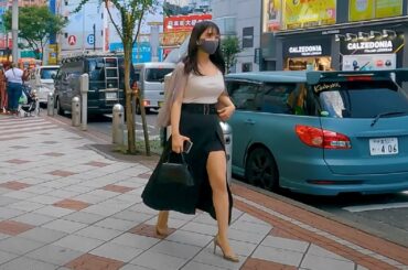 ももクロ佐々木彩夏似のマスク美人　東京街ブラ