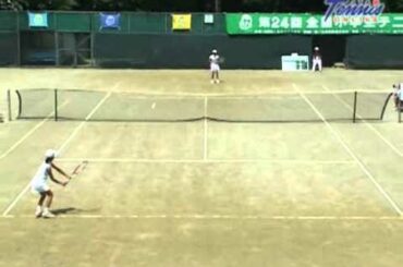 第24回 全国小学生テニス選手権大会 決勝 尾崎里紗 VS 小和瀬望帆