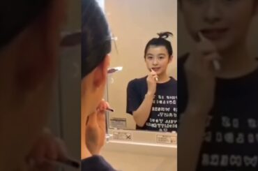 【可愛い】森七菜　歯磨き姿