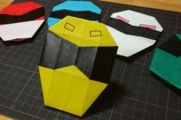 ジュウオウライオンの折り方 動物戦隊ジュウオウジャー アム 立石晴香折り紙 全 How to make Origami 종이 접기
