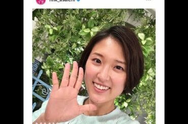 「あさイチ」が近江友里恵アナの“オフショット”公開　シックなワンピ姿は「緑の妖精」