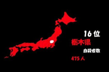 2012年　都道府県別自殺ランキング
