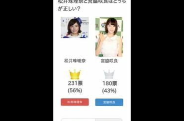 松井珠理奈と宮脇咲良はどっちが正しい？【投票結果】 #Shorts