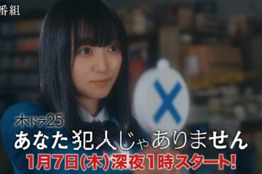 【木ドラ25】あなた犯人じゃありません | 2021年1月7日 木曜深夜1時スタート テレビ東京