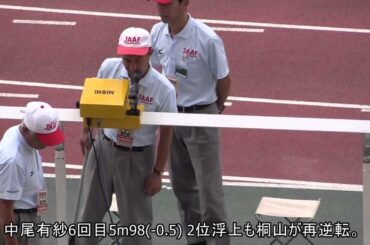 62th全実 女子走幅跳 平加有梨奈6m06(-0.2) ほかトップ8