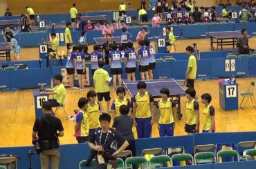 2016年IH 卓球 女子 学校対抗 1回戦 鹿児島女子（鹿児島）vs 日南学園（宮崎）結果