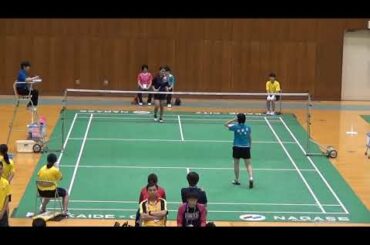 2015年IH バドミントン 女子 シングルス 4回戦 荒木萌恵（西武台千葉 千葉）vs 小林瑞季（大分西）