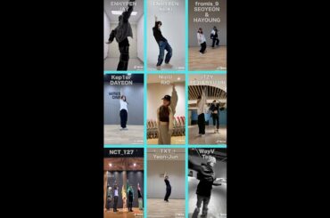 KPOPグループのメンバー8組とリオのダンスを比べてみたら...【NiziU RIO リオ ENHYPEN ITZY NCT_127 TXT】#shorts  #새삥 #セッピンチャレンジ