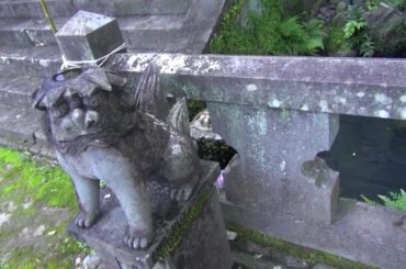 川伯の井戸　河童狛犬