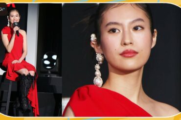 恒松祐里、アシメドレスで美脚披露！　「今際の国のアリス」シーズン2 配信記念イベント