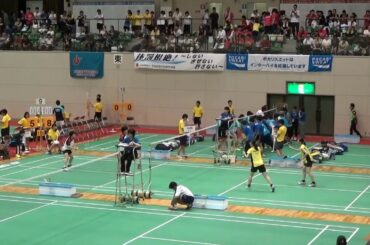 2015年IH バドミントン 女子 学校対抗 2回戦 京都外大西（京都）vs 松徳学院（島根）②