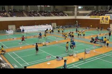 2015年IH バドミントン 女子 シングルス 2回戦  小野川とうこ（日章学園  宮崎）vs 大友千種（帯広大谷  北海道）
