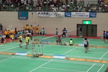 2015年IH バドミントン 女子 学校対抗 2回戦 京都外大西（京都）vs 松徳学院（島根）①