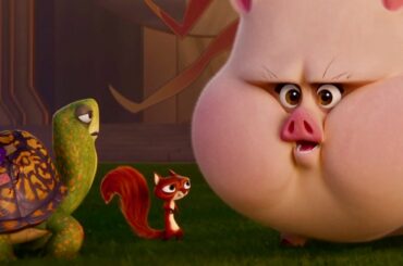 ブタのPB(松岡茉優)の一声で梶裕貴&松尾駿が胸熱トレーニング!?映画『DC がんばれ！スーパーペット』本編映像