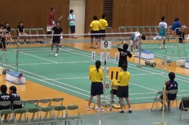 2015年IH バドミントン 女子 学校対抗 3回戦 九州国際大付属（福岡）vs 富山国際大付属（富山）②