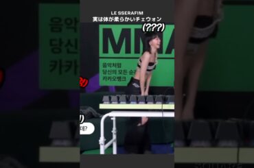 実は体が柔らかいチェウォンLE SSERAFIM/르세라핌]