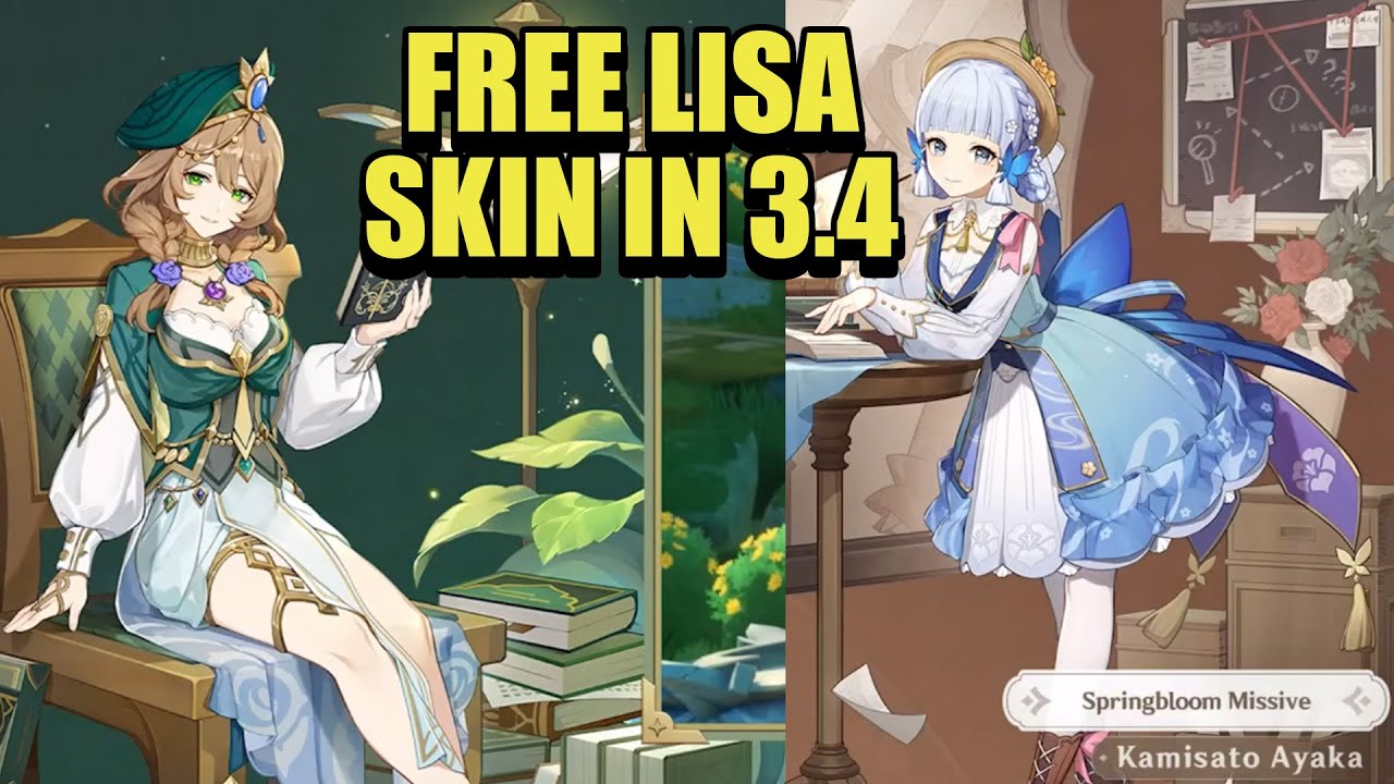 NEW AYAKA &amp; LISA SKINS, FREE YAOYAO &amp; MORE | ALL 3.4 NEWS | Genshin
