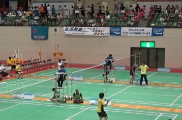 2015年IH バドミントン 女子 学校対抗 2回戦 京都外大西（京都）vs 松徳学院（島根）③
