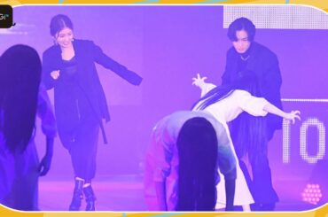 貞子、まさかのランウエーデビュー！　小芝風花＆THE RAMPAGE川村壱馬と「ガルアワ」にサプライズ登場