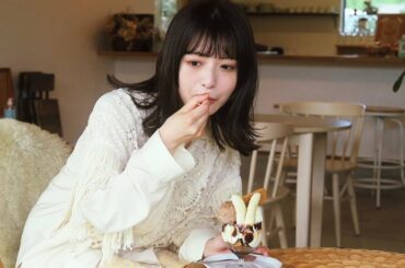 長濱ねる、パフェをぱくり　グルメ＆自然堪能しキュートな笑顔連発！　1泊2日で大分・佐伯旅「月刊 旅色」10月号