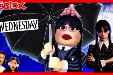 ウェンズデー Netflixで流行中のドラマストーリー試してみた😨 ROBLOX Wednesday Story