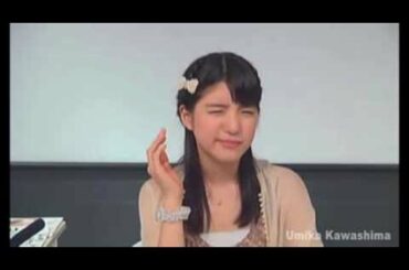 川島海荷 苦手なウインク披露　海荷「NGですよコレ！！」 9nine