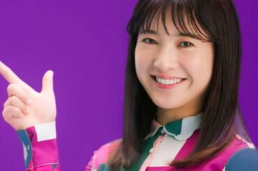 吉高由里子、ぶどう色のポップなカラフル衣装で元気な笑顔！「アイスの実」新WEB動画3本＋メイキング＋インタビュー