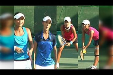 全日本ジュニアテニス選手権'10 U16 準決勝 尾崎・小和瀬 VS 中山・澤柳