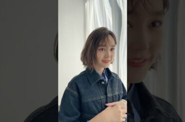 【桐谷美玲】美玲ボブで作るヘアアレンジ、撮影オフショット #shorts #ボブヘア #ヘアアレンジ #バイラ