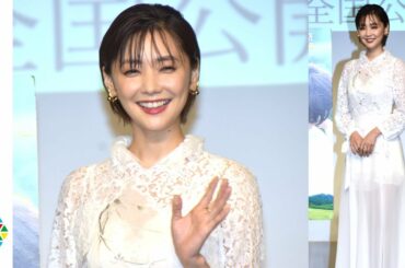 倉科カナ、透け感たっぷりドレスで胸元・美脚スケスケ　ショートカットにした女優魂明かす　映画『女たち』公開祈念イベント