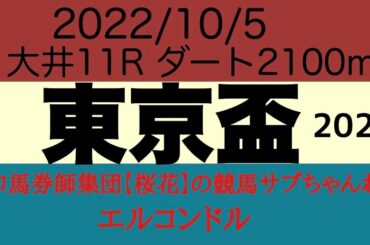 プロ馬券師集団桜花サブちゃんねるのエルコンドル氏東京盃2022予想！！