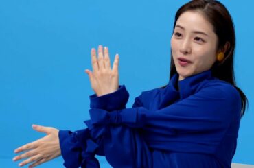 石原さとみ、パペットと一緒に体操！ストレッチと替え歌がチャーミング／OCNモバイルCM＋メイキング＋インタビュー