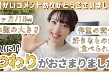 【妊娠中期】ツラかったつわりがほぼ終わりました😊