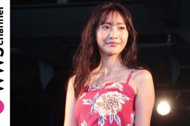 佐野ひなこが花柄のキャミソールでランウェイに登場！＜TGC BEACH 2019＞