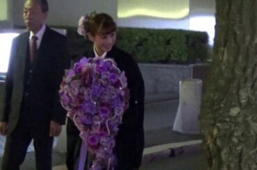 桜花りな！最後の.卒業千秋楽.東京宝塚花組雪華抄2017/2/5出待ち(妻が綺麗過ぎる)