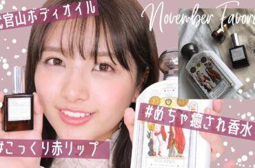11月のお気に入り🍂モテ韓国通販/プチプラ香水/秋色リップ♡ゆるっと紹介