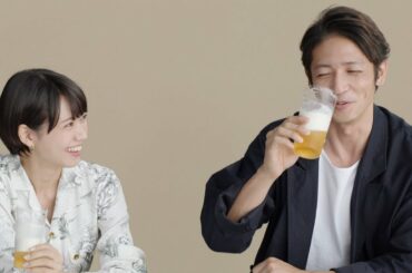 二階堂ふみ「ソフティなすごく素敵な声」玉木宏の美声にうっとり／「サッポロ GOLD STAR」CM