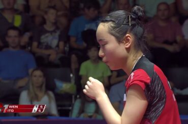 チェコOP 女子シングルス準々決勝 伊藤美誠vs文佳 第3ゲーム