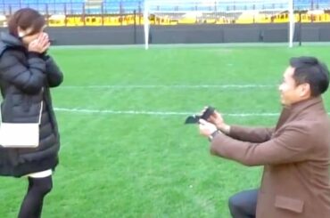 長友佑都、アモーレ平愛梨にプロポーズの瞬間